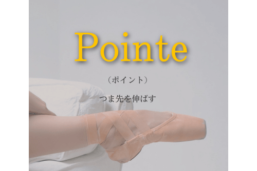 西東京市コフレダンススタジオのバレエ用語「ポイント」
