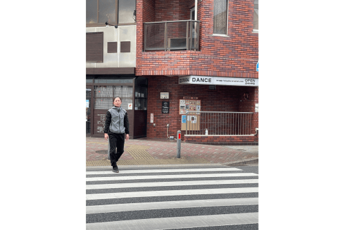 東伏見ダンス教室の前もランニングコース