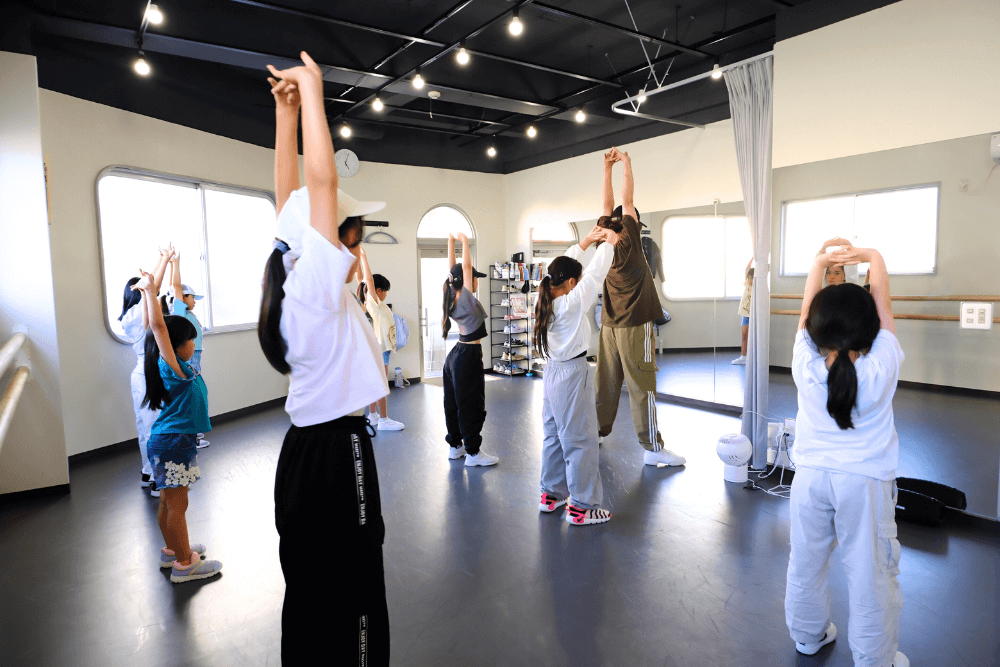 コフレダンススタジオレッスン中の様子